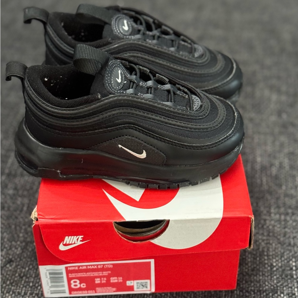 Nike Air Max 97 Black Toddler Sz 8C